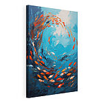 Tableaux Peinture de poissons nageant dans l'eau