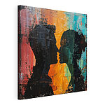 Tableaux Homme et femme s'embrassant