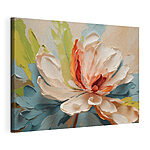 Tableaux Fleur rendue en touches vibrantes