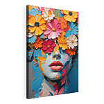 Tableaux Visage couvert de fleurs