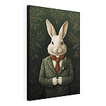 Tableaux Lapin portant un costume et une cravate