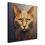 Tableaux Chat avec un design low poly