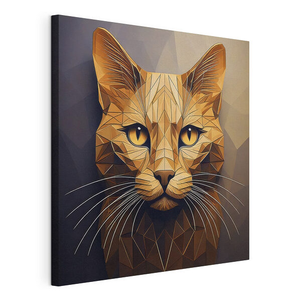 Chat avec un design low poly Tableaux Chat avec un design low poly