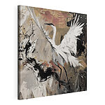 Tableaux Peinture d'une grue blanche