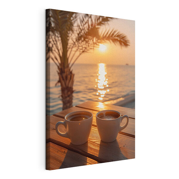 Tableaux Deux tasses de café sur une table