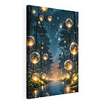 Tableaux Bulles lumineuses dans une forêt