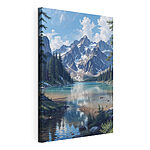 Tableaux Lac entouré de montagnes