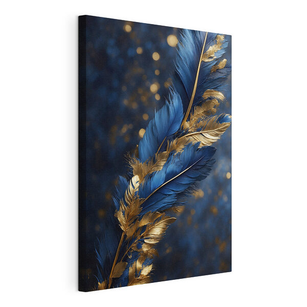 Plumes élégantes sur fond sombre Tableaux Plumes élégantes sur fond sombre