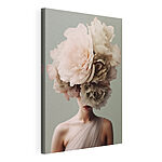 Tableaux Femme avec des fleurs sur la tête