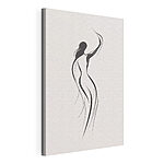 Tableaux Dessin en noir et blanc d'une femme