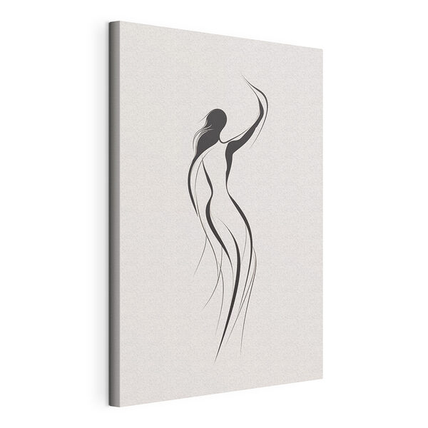 Dessin en noir et blanc d'une femme Tableaux Dessin en noir et blanc d'une femme