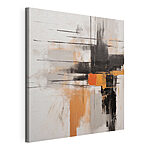 Tableaux Peinture noire et orange