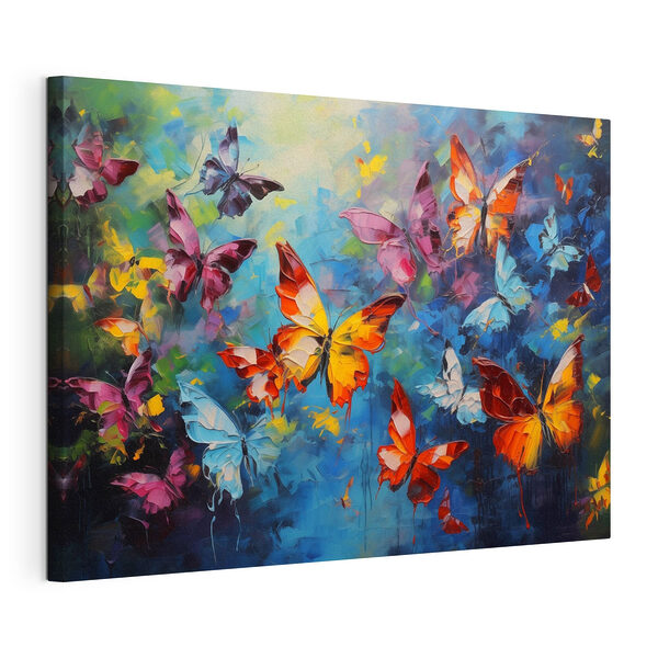 Peinture de papillons en vol Tableaux Peinture de papillons en vol