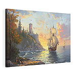 Tableaux Peinture d'un navire naviguant sur l'eau