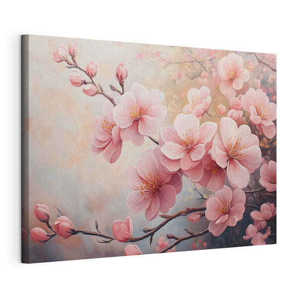 Tableaux Tableaux Peinture de fleurs roses (UGS : s41628)