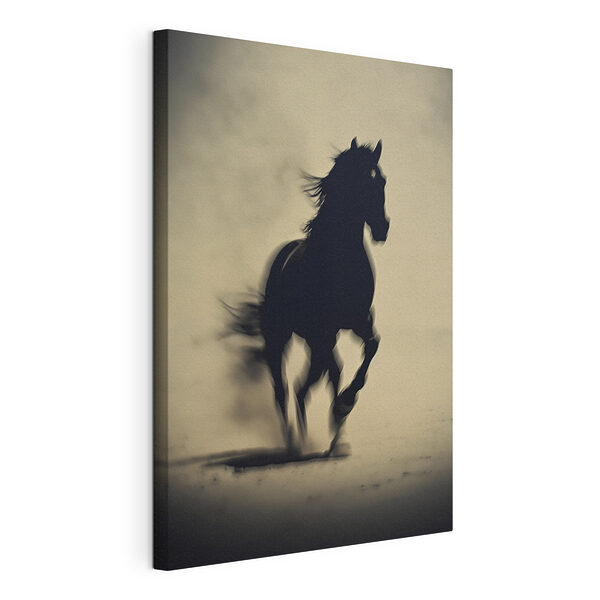 Tableaux Cheval courant dans la neige