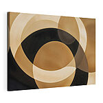 Tableaux Des courbes fluides sur une toile sombre