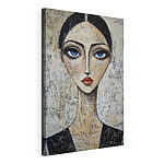 Tableaux Peinture d'une femme aux yeux bleus