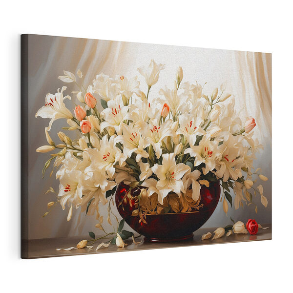 Vase de fleurs blanches Tableaux Vase de fleurs blanches