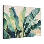 Tableaux Feuilles vertes luxuriantes aux teintes douces