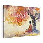 Tableaux Aquarelle d'une personne assise sous un arbre