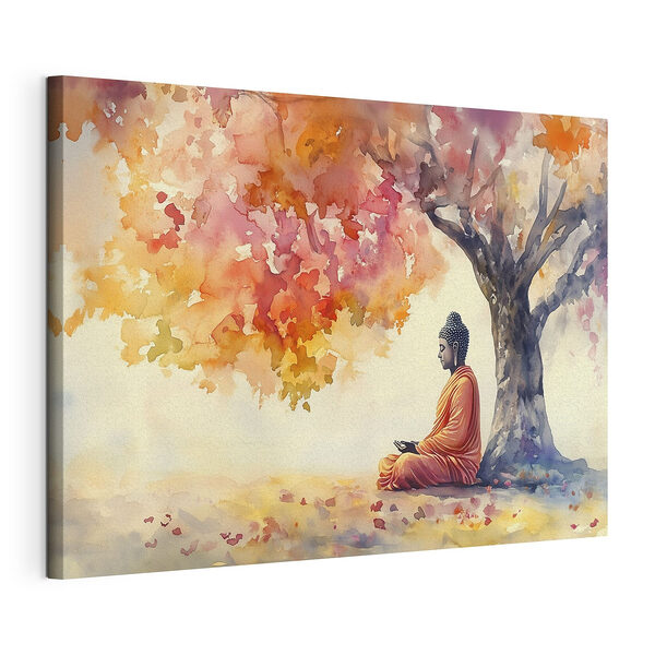 Aquarelle d'une personne assise sous un arbre Tableaux Aquarelle d'une personne assise sous un arbre