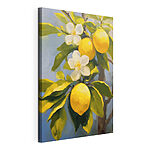 Tableaux Peinture de citrons et de fleurs sur un arbre