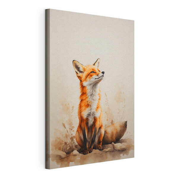 Peinture d'un renard Tableaux Peinture d'un renard