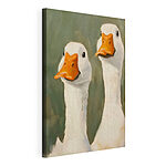Tableaux Peinture de deux canards blancs