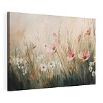 Tableaux Canvas prints Painting of flowers in a field