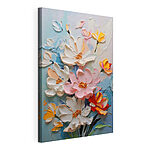 Tableaux Peinture de fleurs sur un mur
