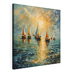 Tableaux Groupe de bateaux sur l'eau