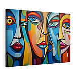 Tableaux Peinture des visages et des lèvres
