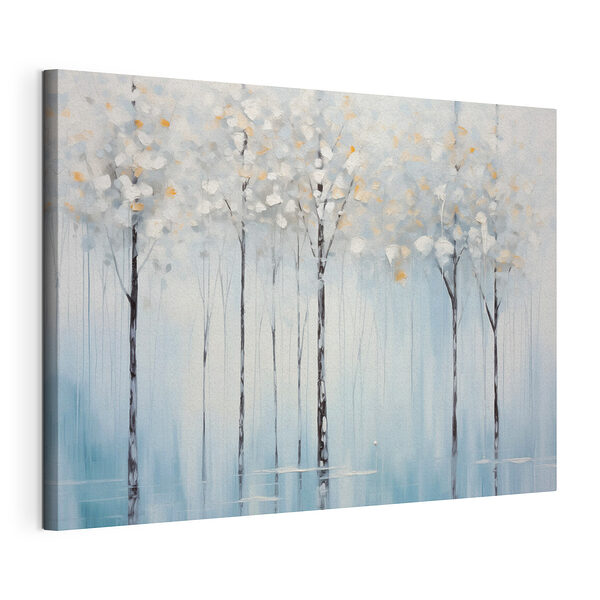 Peinture d'arbres dans un lac Tableaux Peinture d'arbres dans un lac