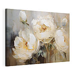 Tableaux Peinture de fleurs blanches