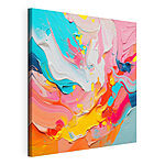 Tableaux Des tourbillons de couleurs vibrantes dansent ensemble