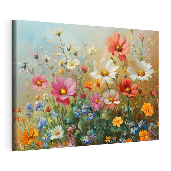 Tableaux Peinture de fleurs dans un champ