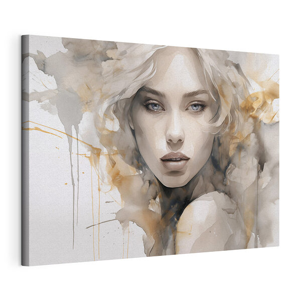 Tableaux Tableaux Visage de femme avec une éclaboussure de peinture (UGS : s42928)
