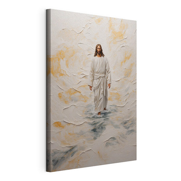 Tableaux Peinture d'un homme en robe debout dans l'eau