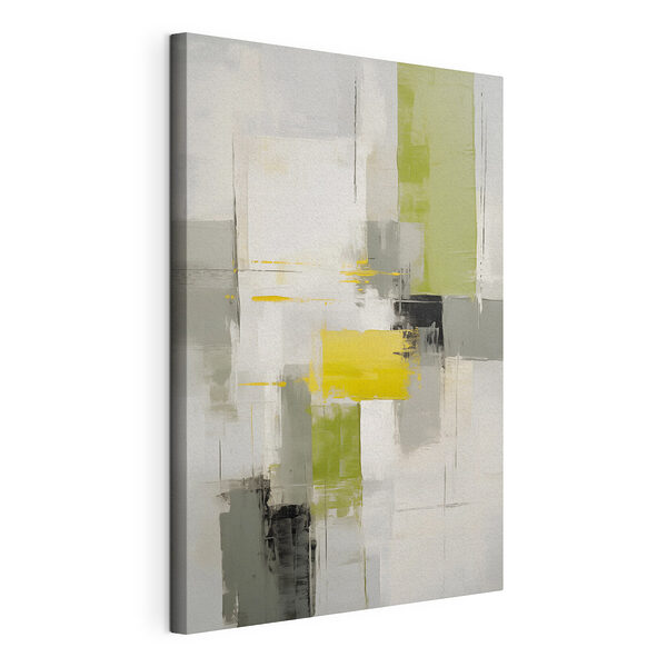 Tableaux Peinture d'un art gris et jaune