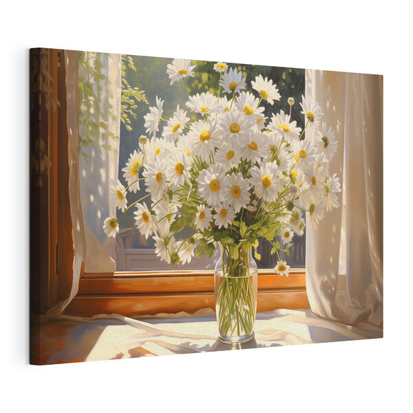 Bouquet de marguerites dans un vase en verre Tableaux Bouquet de marguerites dans un vase en verre