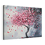 Tableaux Arbre aux pétales roses