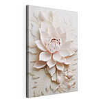 Tableaux Fleur blanche avec feuilles
