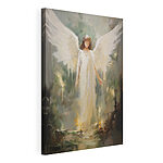 Tableaux Peinture d'une femme en robe blanche avec des ailes