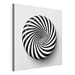 Tableaux Objet tourbillonnant noir et blanc