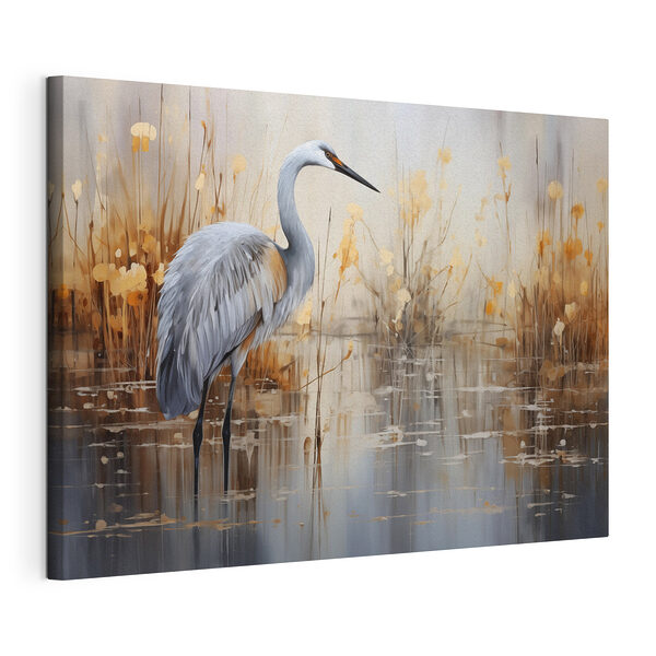 Tableaux Oiseau debout dans l'eau