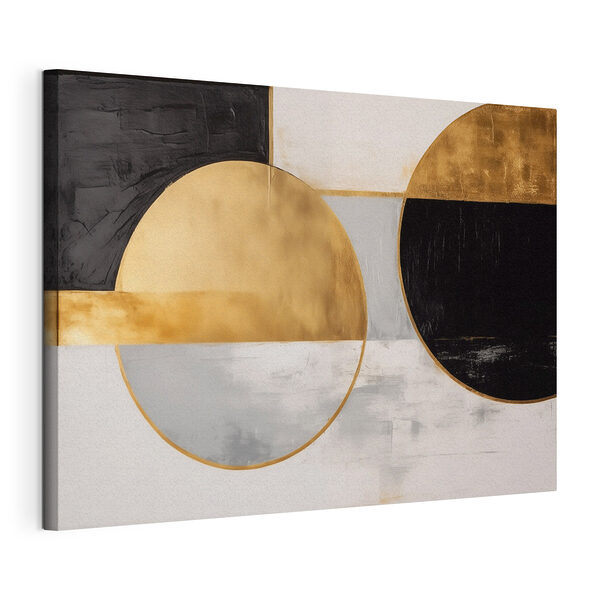 Tableaux Composition abstraite avec des formes contrastées