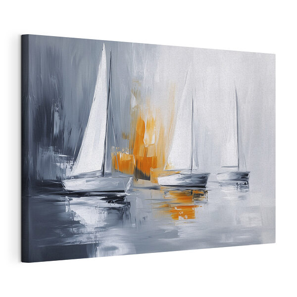 Tableaux Groupe de bateaux sur l'eau