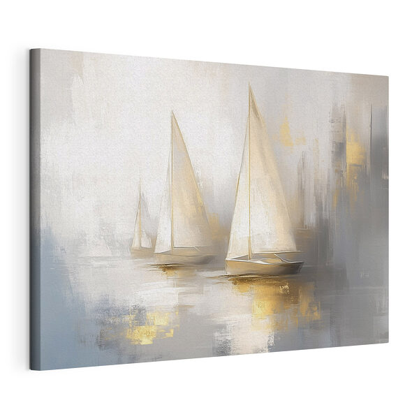 Tableaux Groupe de voiliers dans l'eau