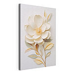 Tableaux Fleur en papier avec feuilles